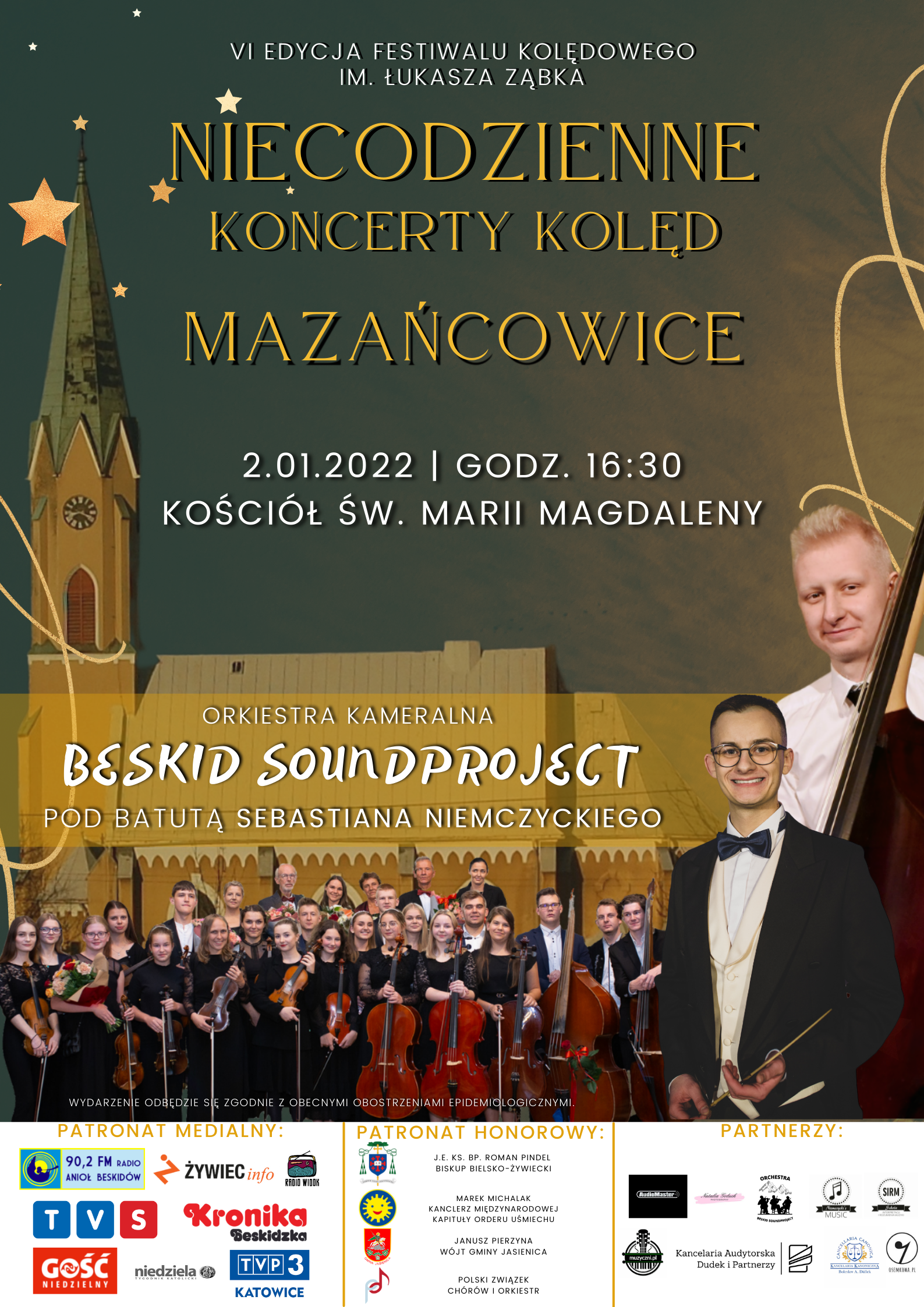 Plakat wydarzenia w Mazańcowicach.